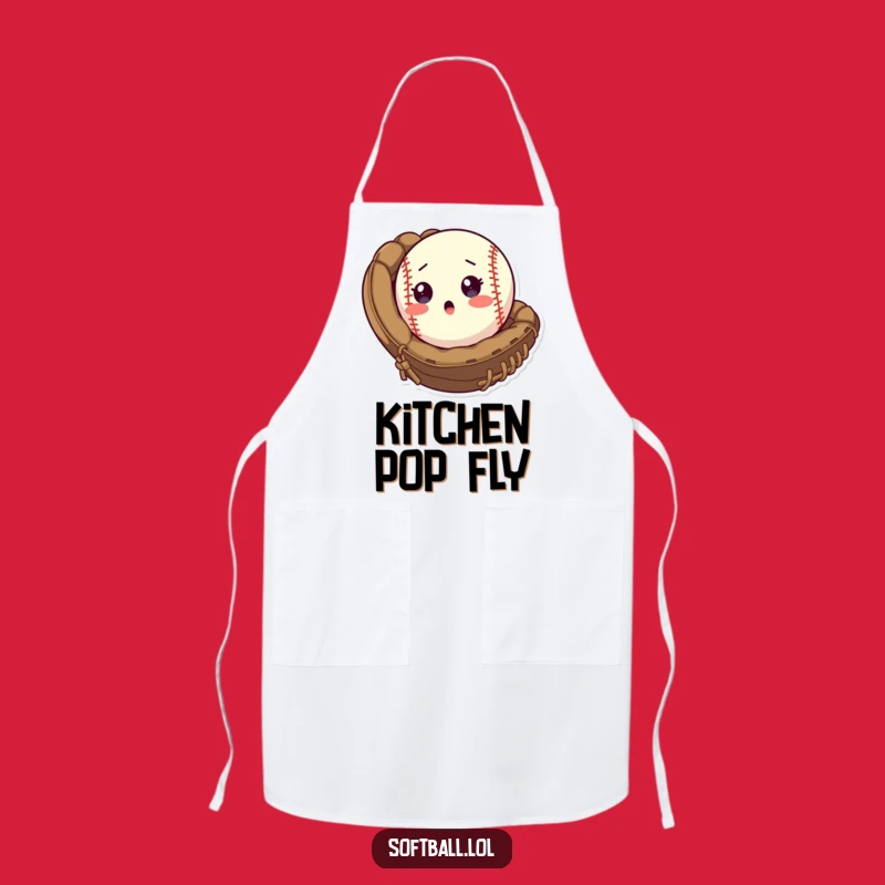 Funny Softball Surprise Apron: Cook with Game Day Humor
