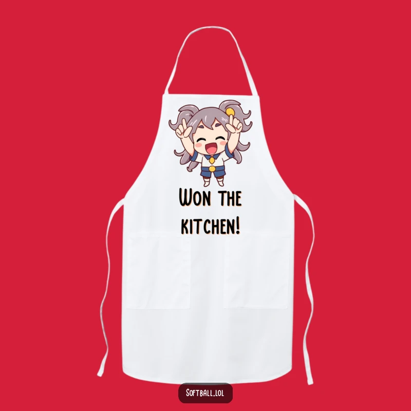 Funny Cheerful Character Apron - Chef's Enthusiastic Kitchen Gear