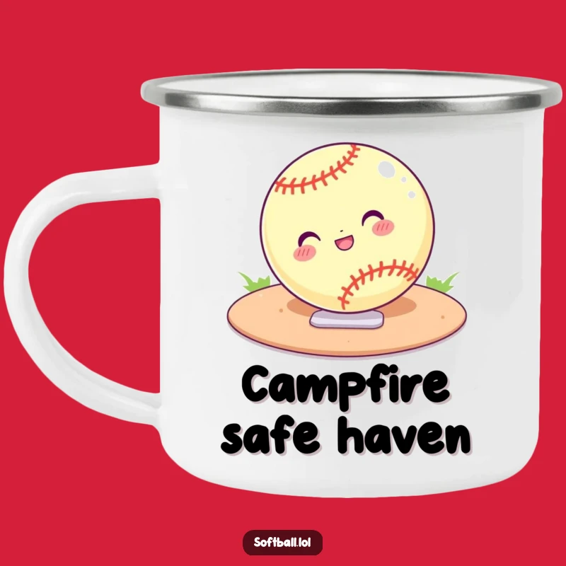 Funny Softball Sliding Camp Mug - Durable Game Day Companion