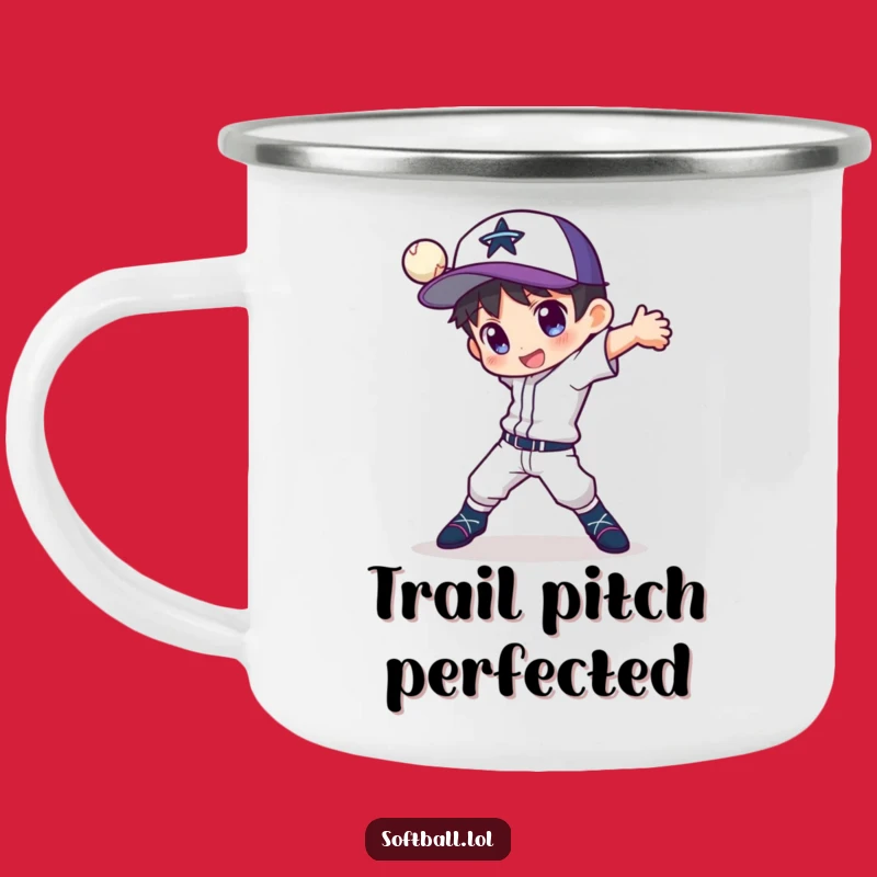 Funny Pitcher Camping Mug: Outdoor Arm Strength, Perfect Adventure Gift