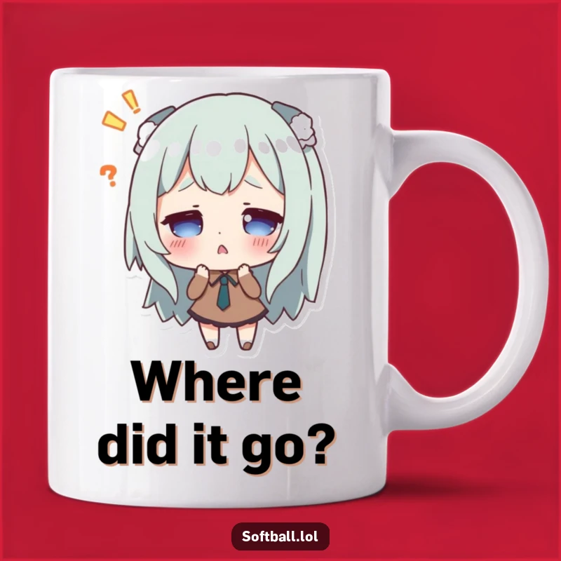 Funny Missed Hit Surprise Mug - Hilarious Character Gift for Goofballs