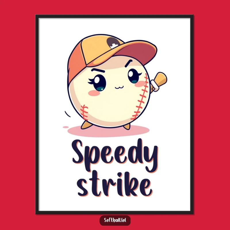 Funny Pitching Softball Digital Art - Focused Victory Decor