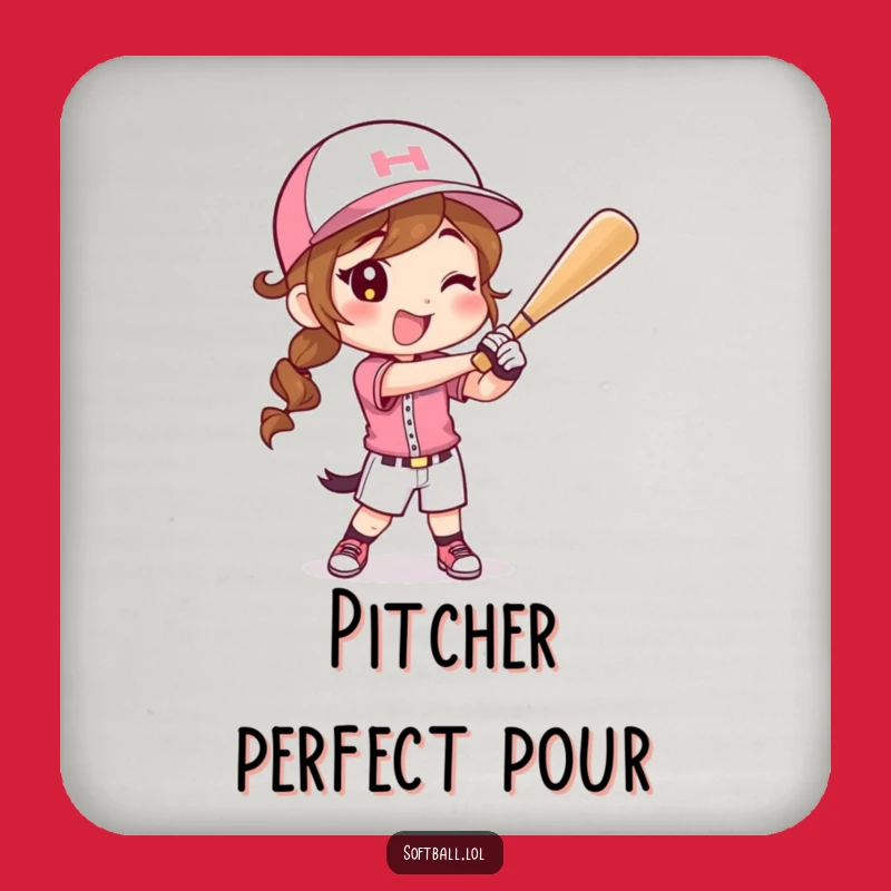 Funny Softball Swing Coasters: Protect Surfaces, Perfect Gift