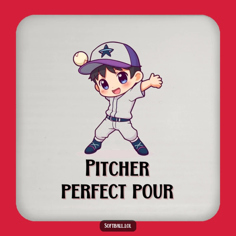 Funny Pitcher Coasters: Dynamic Protection, Perfect Set