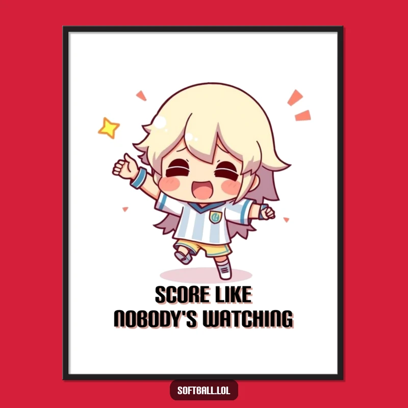 Funny Victory Dance Poster - Silly Wall Art for Playful Spaces