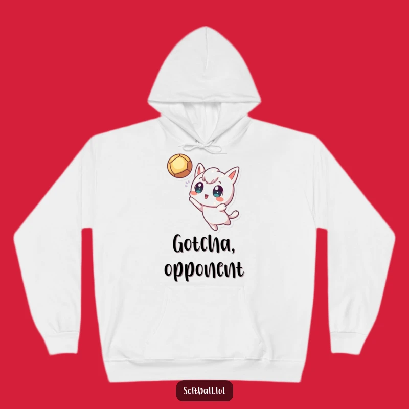 Funny Fly Ball Hoodie: Kawaii Character Warm Sweatshirt, Awesome Funny Gift