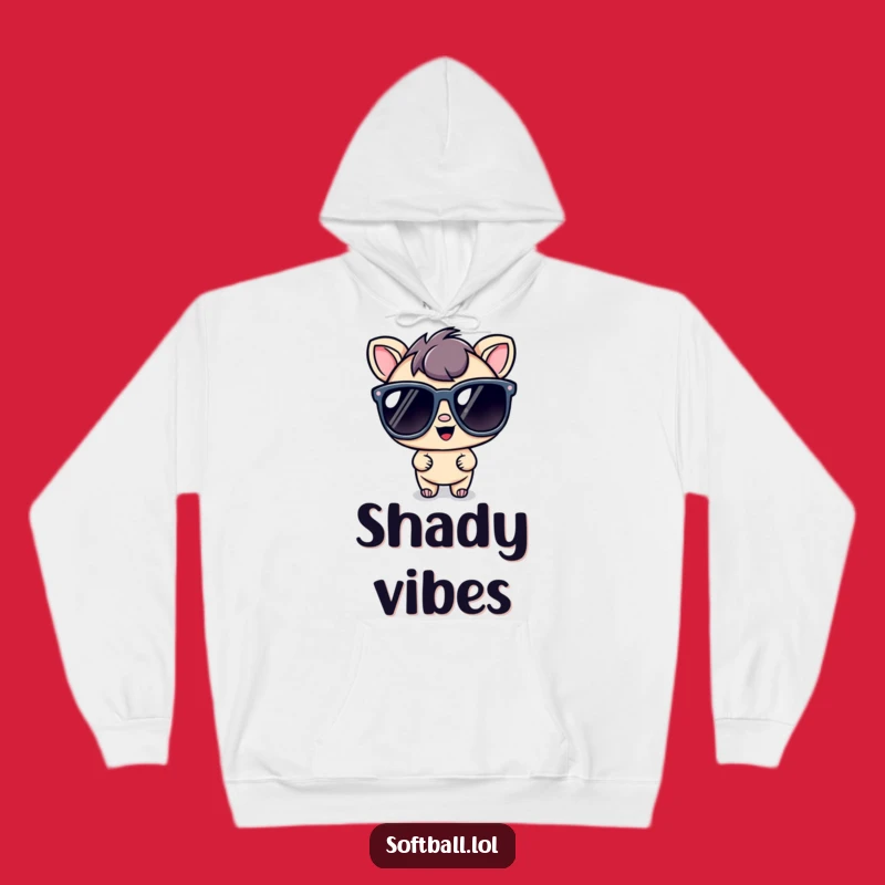 Funny Kawaii Cool Character Hoodie: Oversized Sunglasses Comfort