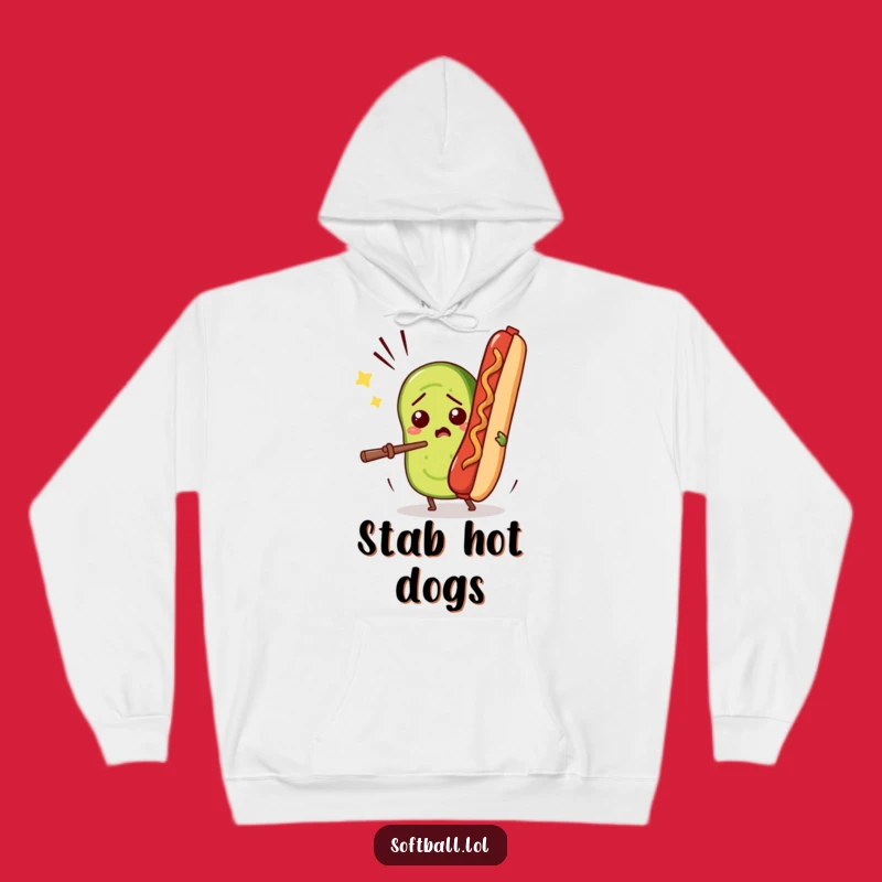 Funny Pickle vs Hot Dog Hoodie: Warm Up with This Food Fight Gift!