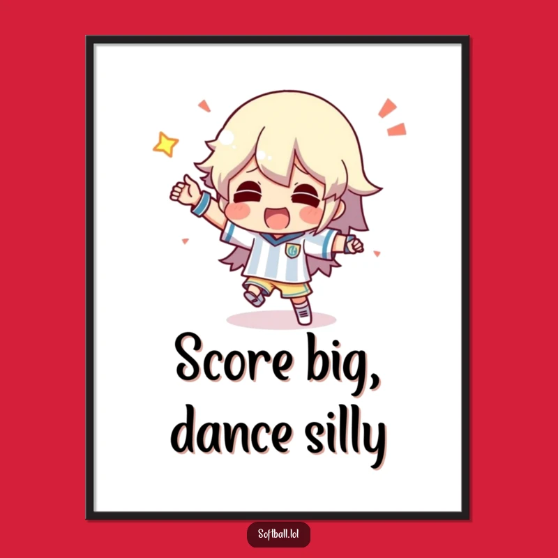 Funny Free Printable Wall Art: Silly Dance Victory Art