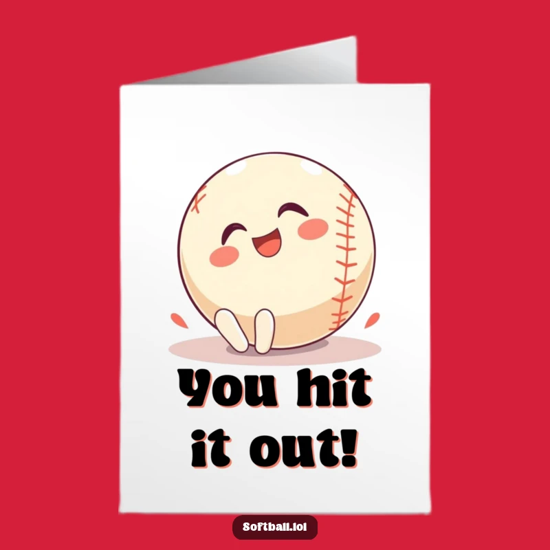 Free Printable Glee Softball Congrats Card - Funny Downloadable Gift