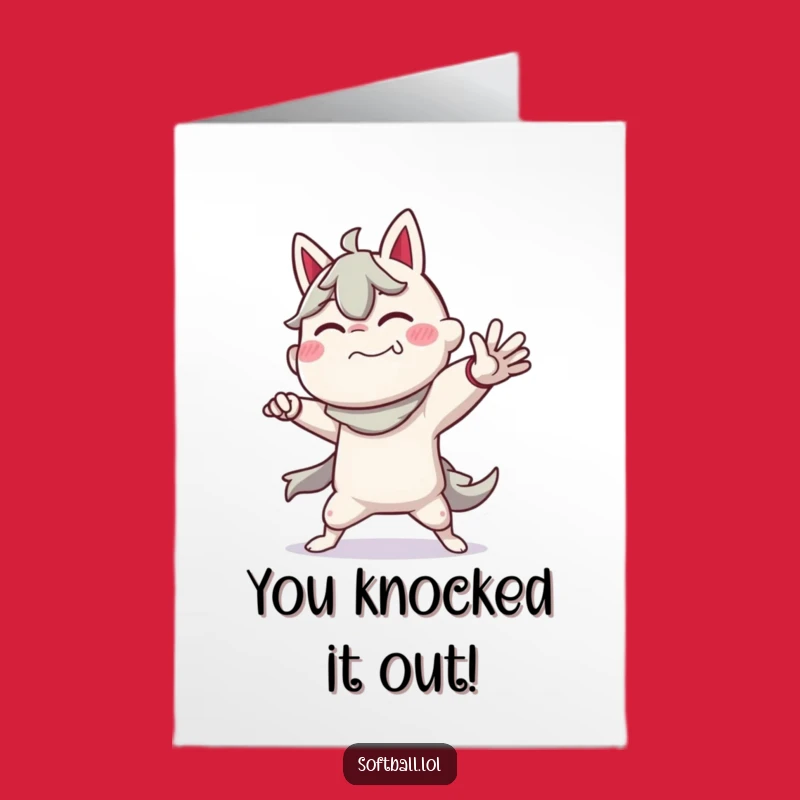 Free Printable Congrats Card: Dramatic Pitcher - Hilarious Downloadable Gift