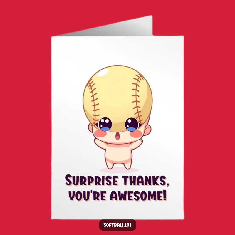 Free Printable Thanks For That! Card: Surprised Character Downloadable Gift