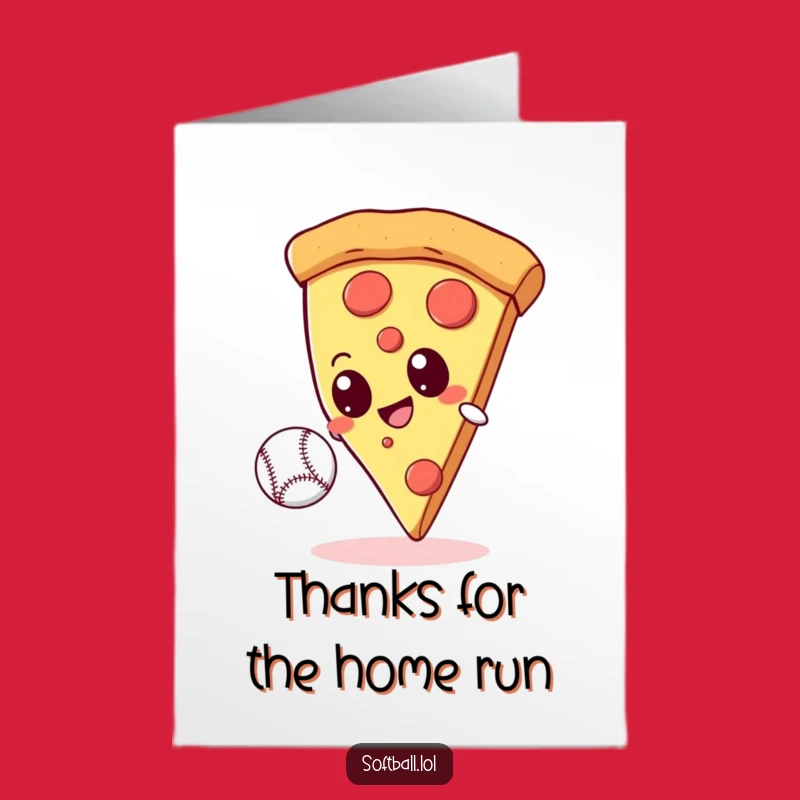 Free Printable Thank You Card: Pizza Player Thanks - Funny Downloadable Gift