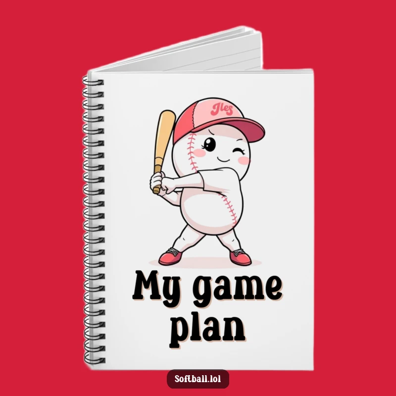 Funny Softball Notebook: Confident Notes Taker, Perfect Funny Gift