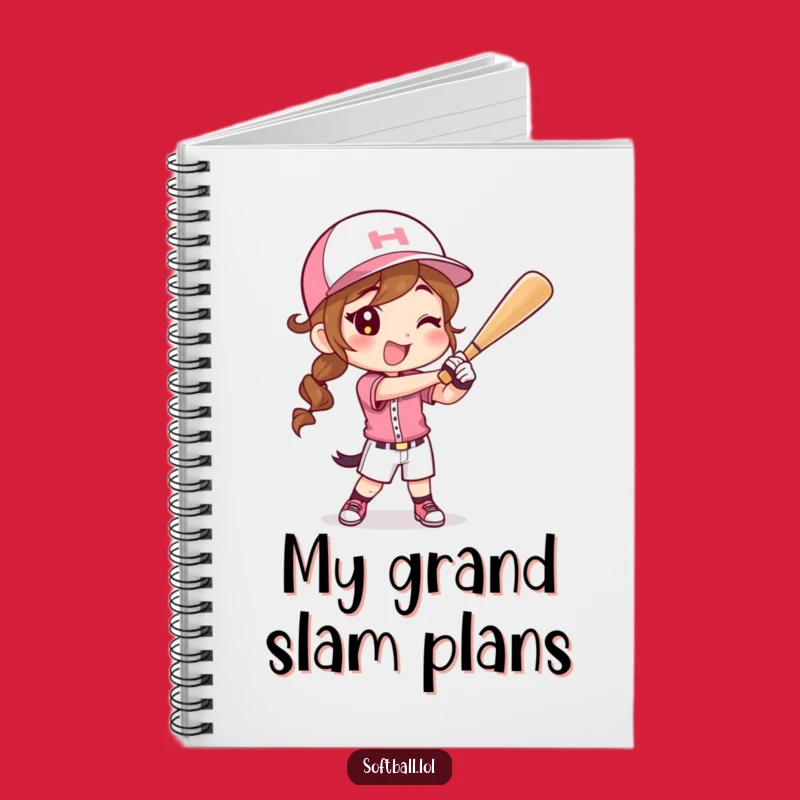 Funny Softball Swing Notebook: Game Plans, Perfect Gift