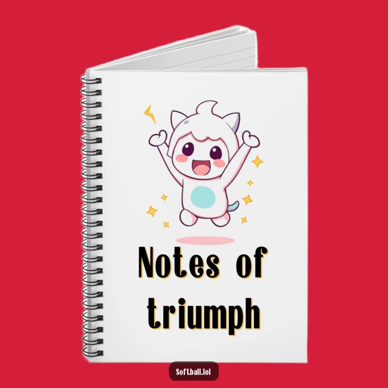 Funny Victory Jump Notebook: Kawaii Character Journal, Perfect Funny Gift