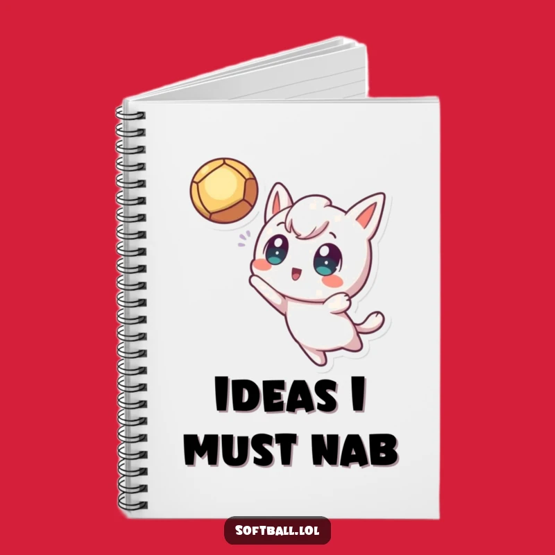 Funny Fly Ball Notebook: Kawaii Character Journal, Perfect Funny Gift