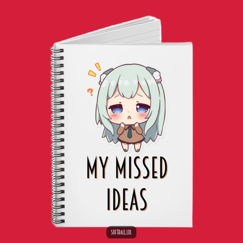 Funny Missed Hit Surprise Notebook - Jot Down Thoughts with Character