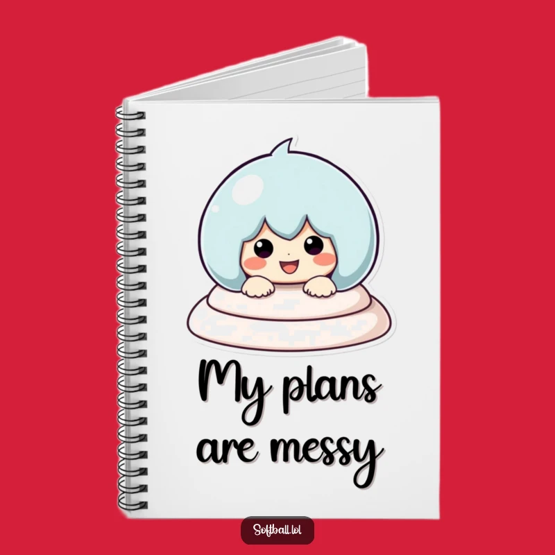 Funny Baseball Sliding Notebook: Kawaii Character Journal, Perfect Funny Gift
