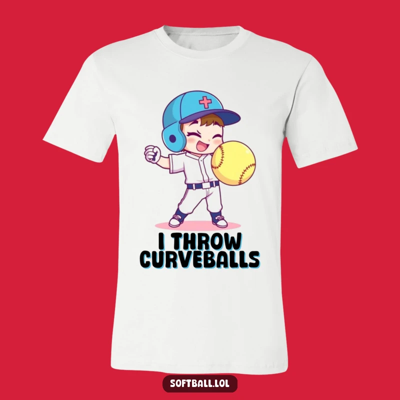Funny Softball Wink T-Shirt: Ace Your Style with This Tee