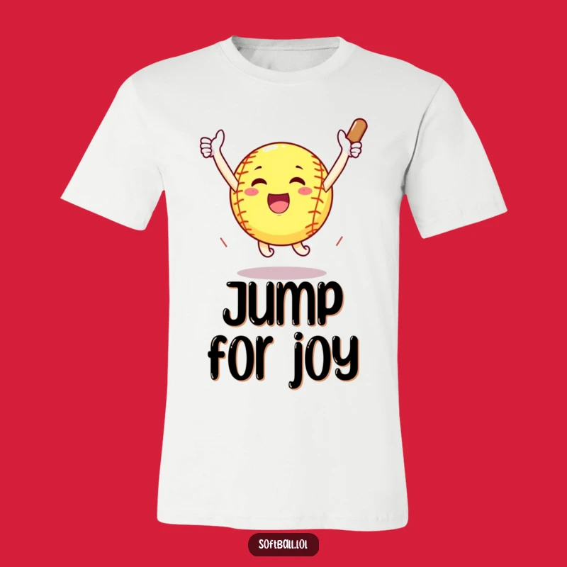 Funny Home Run Softball T-Shirt - Joyful Celebration Tee