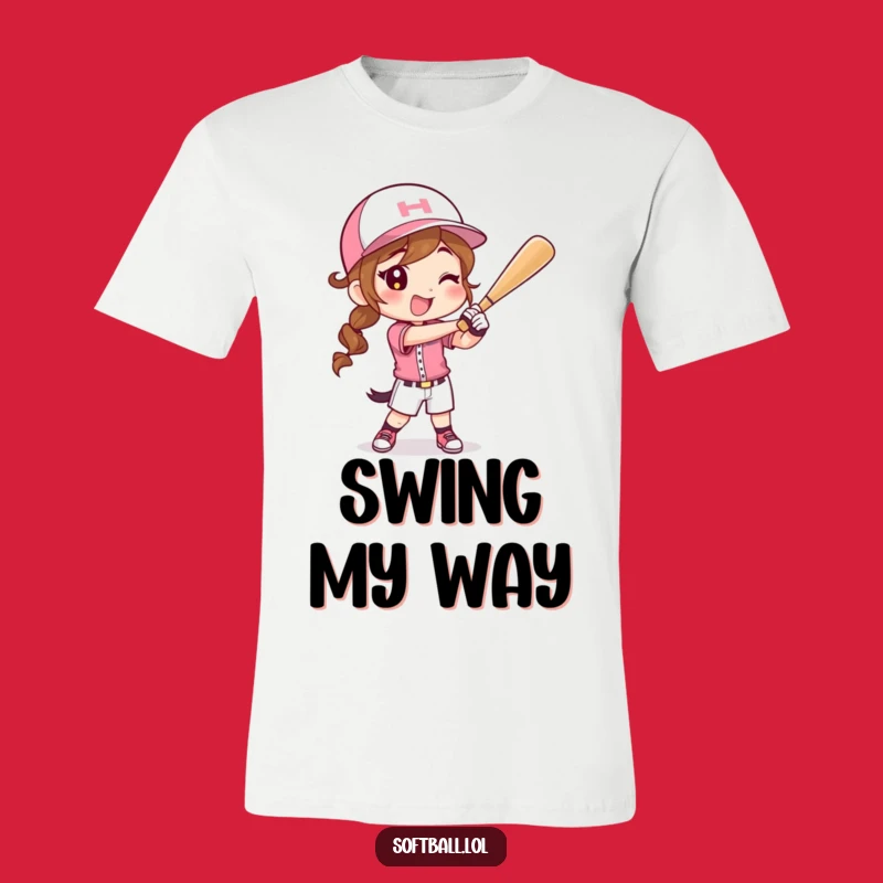 Funny Softball Swing Tee: Unleash Your Inner Batter, Perfect Gift
