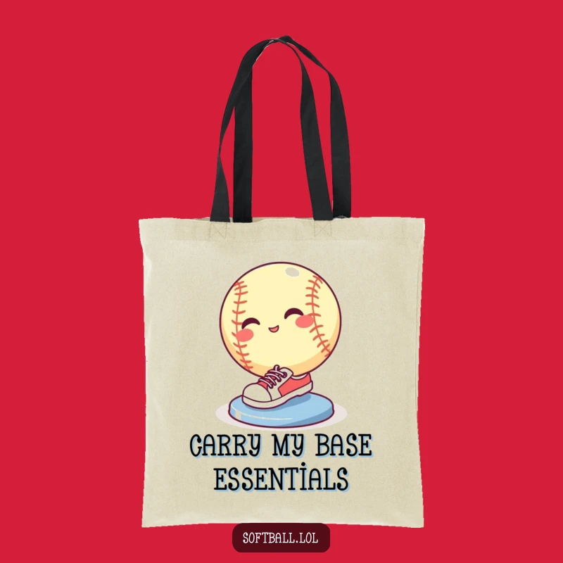 Funny Softball Sliding Tote Bag - Chic & Hilarious Sports Accessory