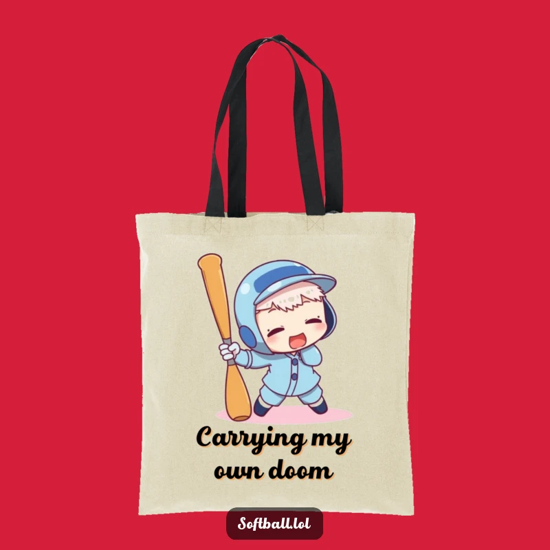 Funny Baseball Bat Tripping Tote - Carry Your Laughs Everywhere Gift Bag