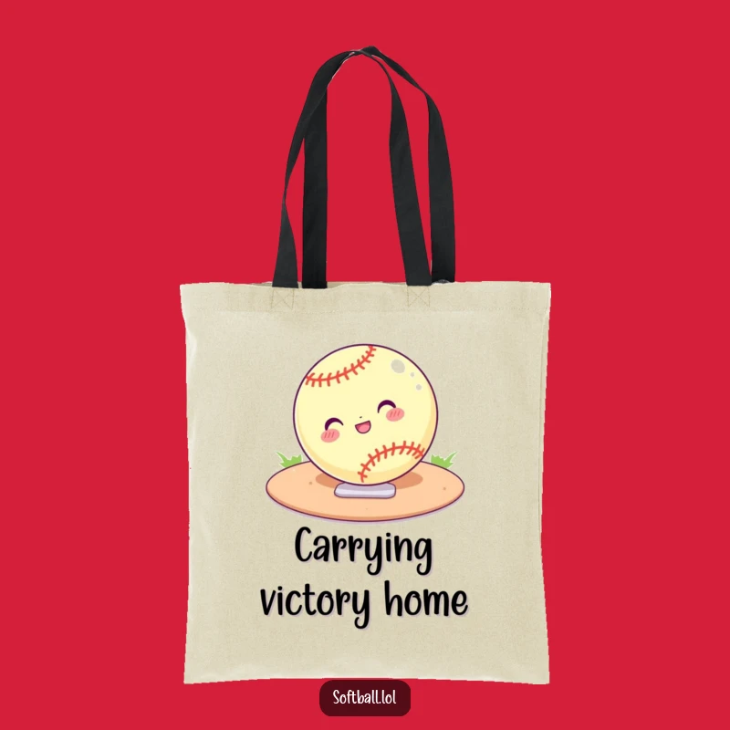 Funny Softball Sliding Tote Bag - Game Day Essential Accessory